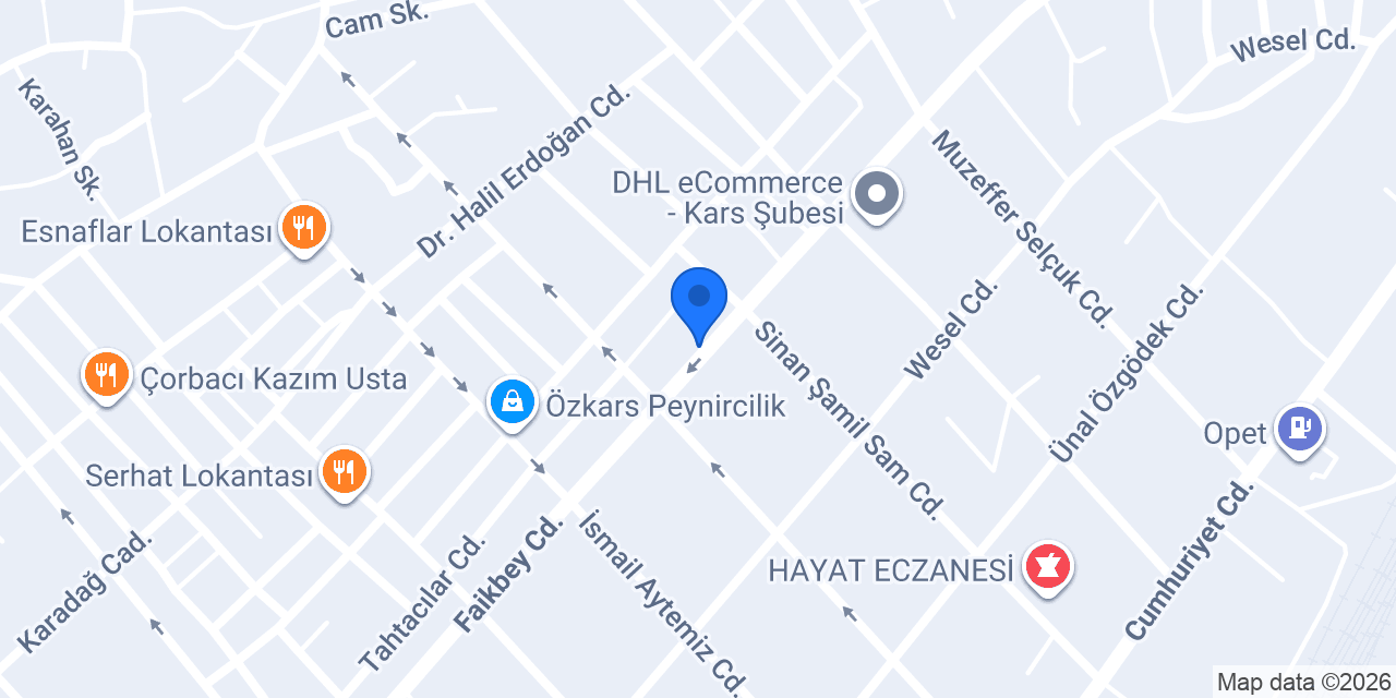 Akbal Otomotiv konumu