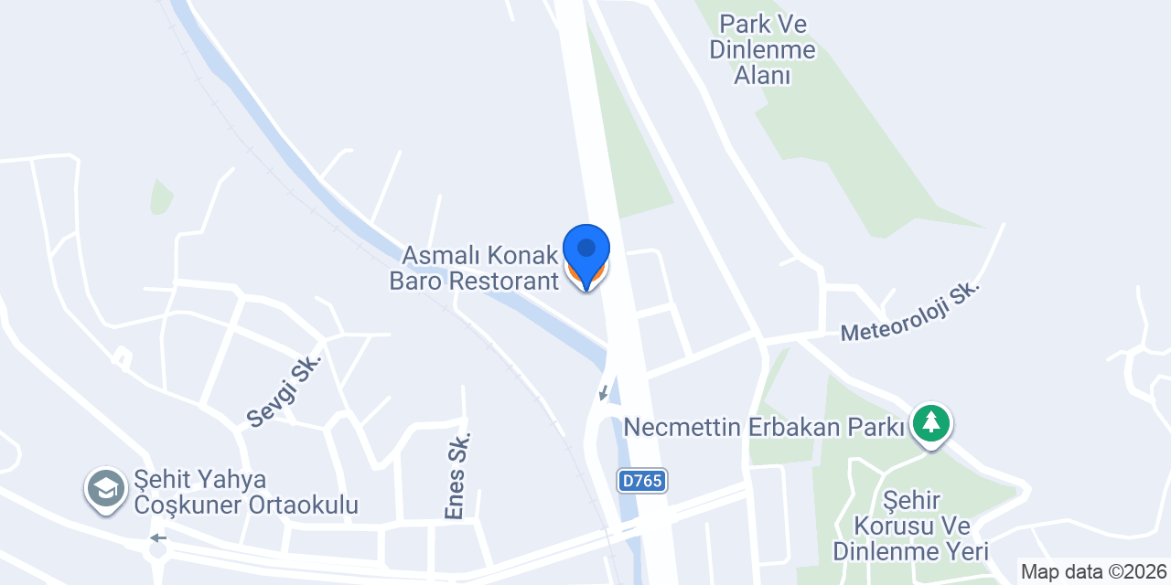 Asmalı Konak Baro Restorant konumu