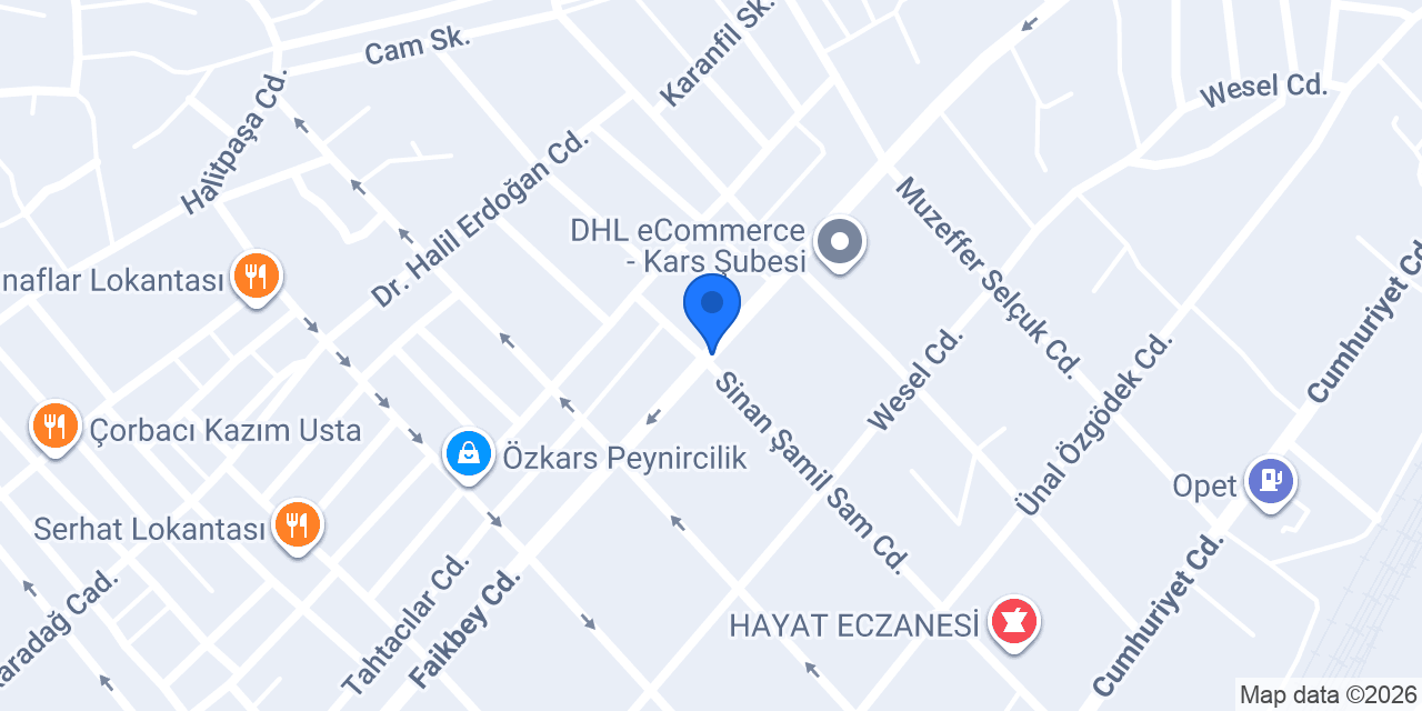 Dr. Cevdet Ertaş konumu
