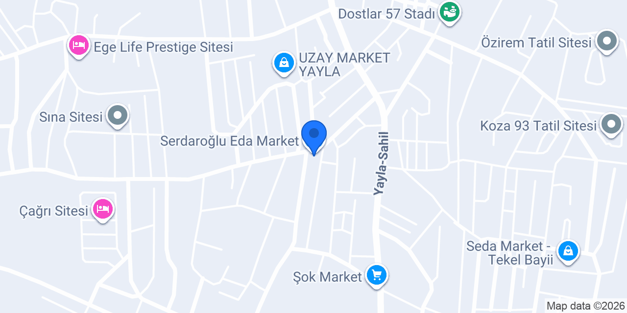 Serdaroğlu Eda Market konumu