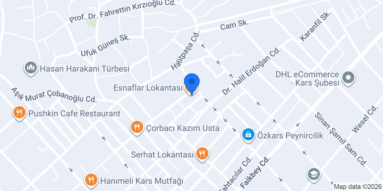 Esnaflar Lokantası konumu