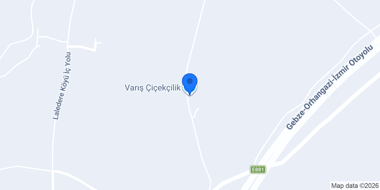 Varış Çiçekçilik konumu