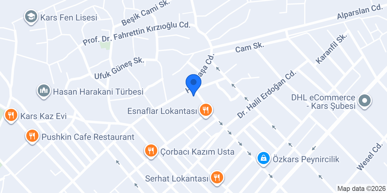 Kars ADEŞOĞLU TÜTÜNCÜLÜK konumu