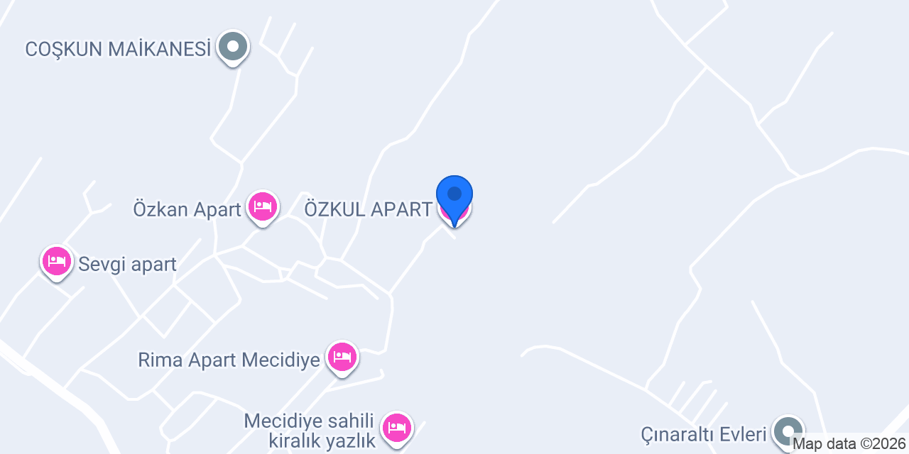 ÖZKUL APART konumu