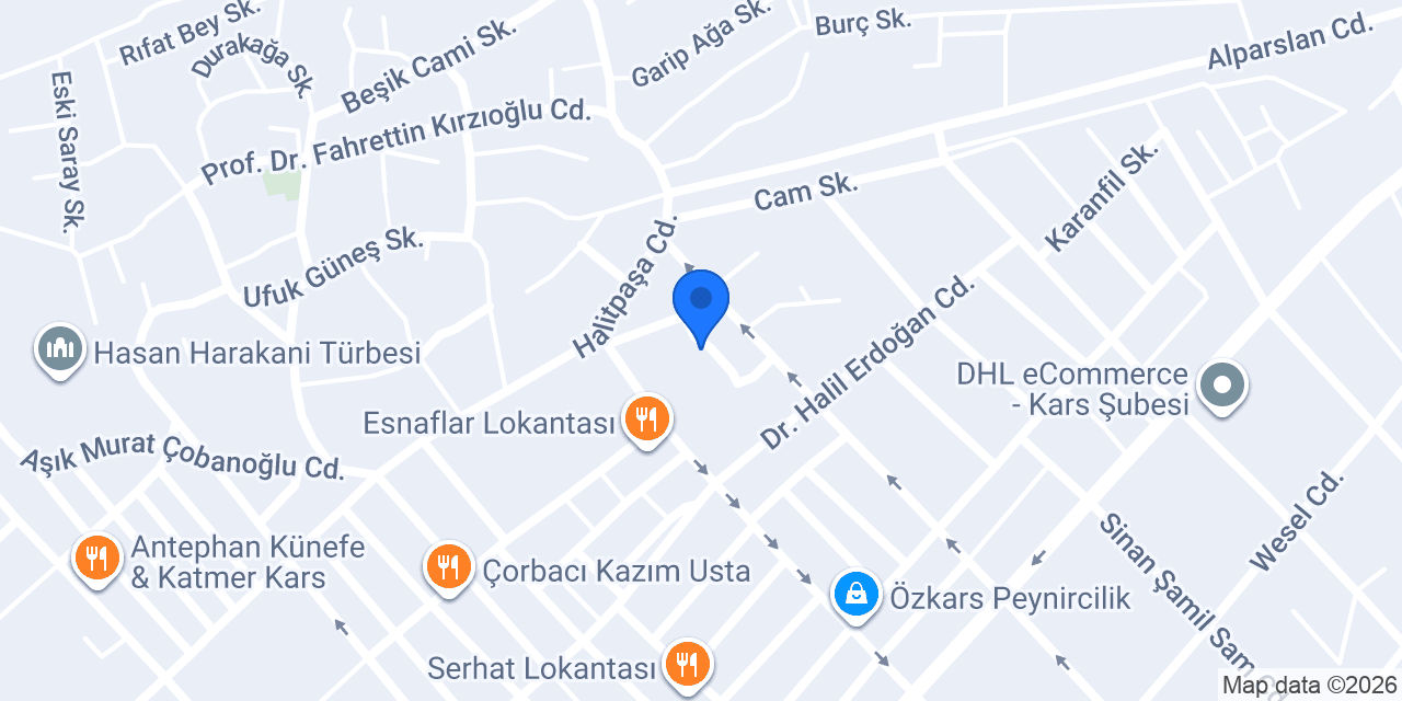Kars Laminat Parke Döşeme konumu