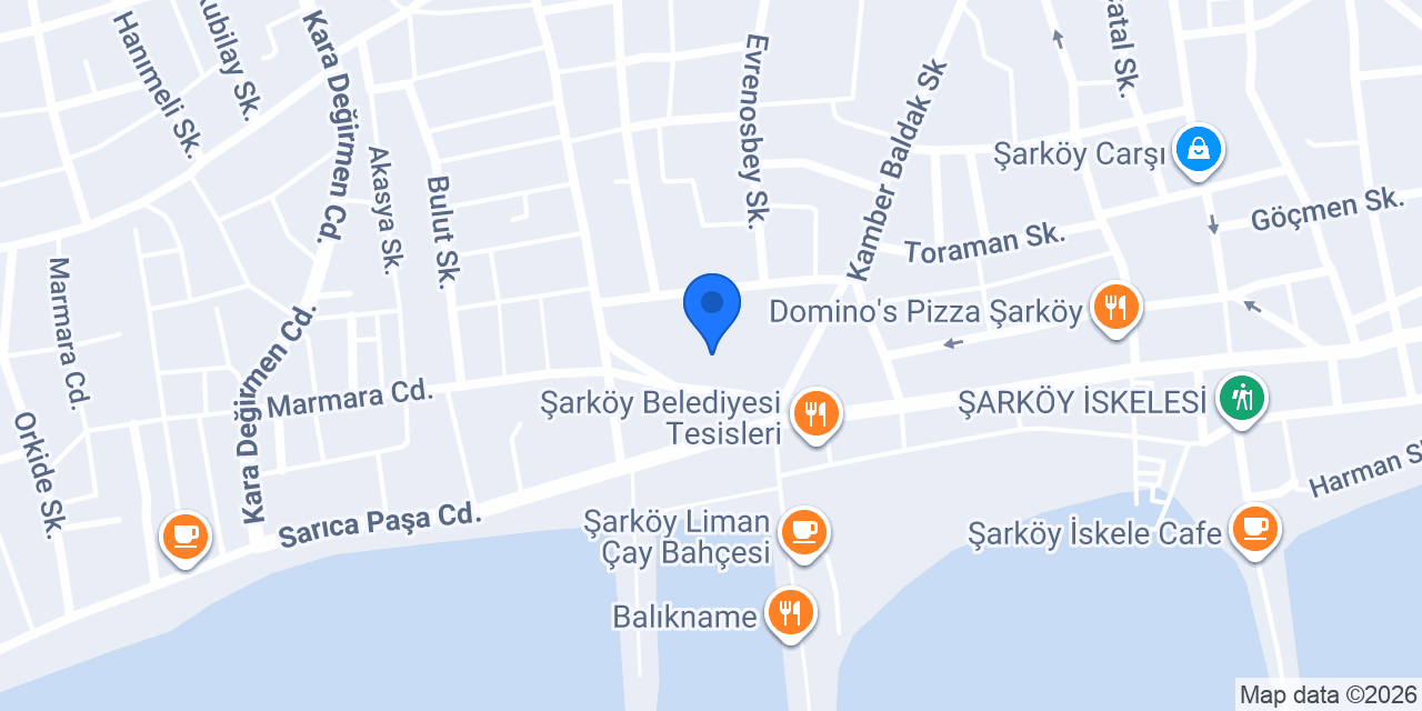 Şarköy Lise Restoran konumu