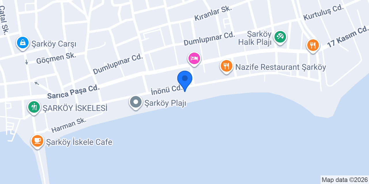 Flamingo Beach Meyhane konumu