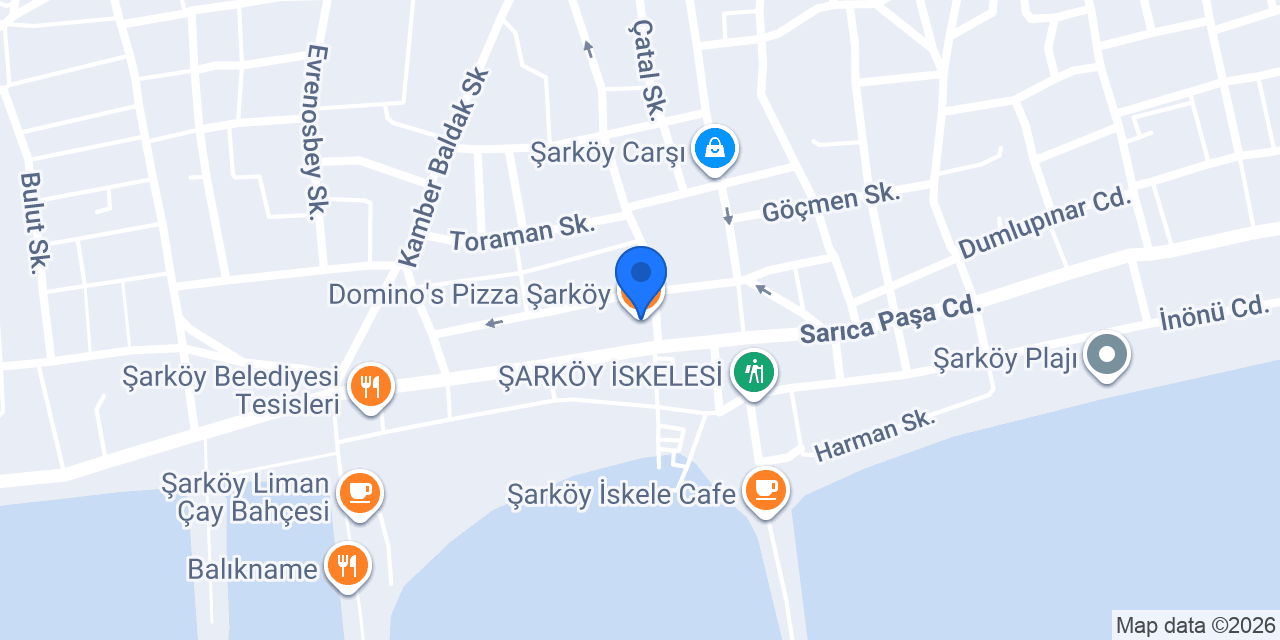 Domino's Pizza Şarköy konumu