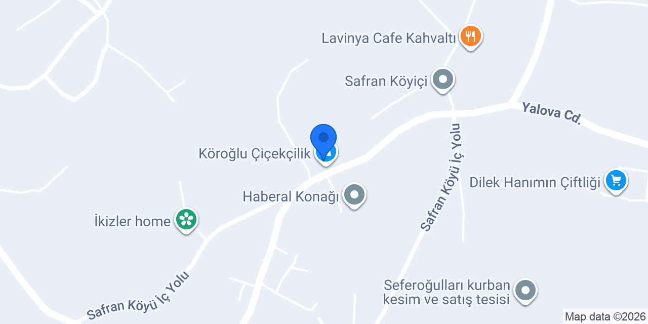 Köroğlu Çiçekçilik konumu