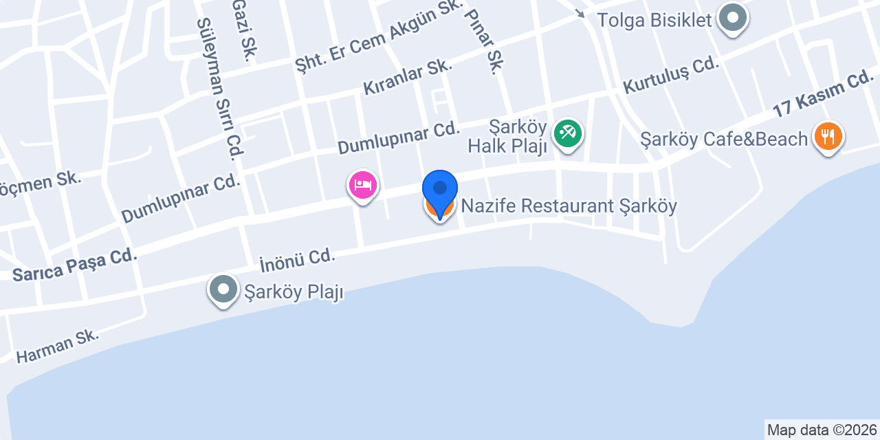 Nazife Restaurant Şarköy konumu