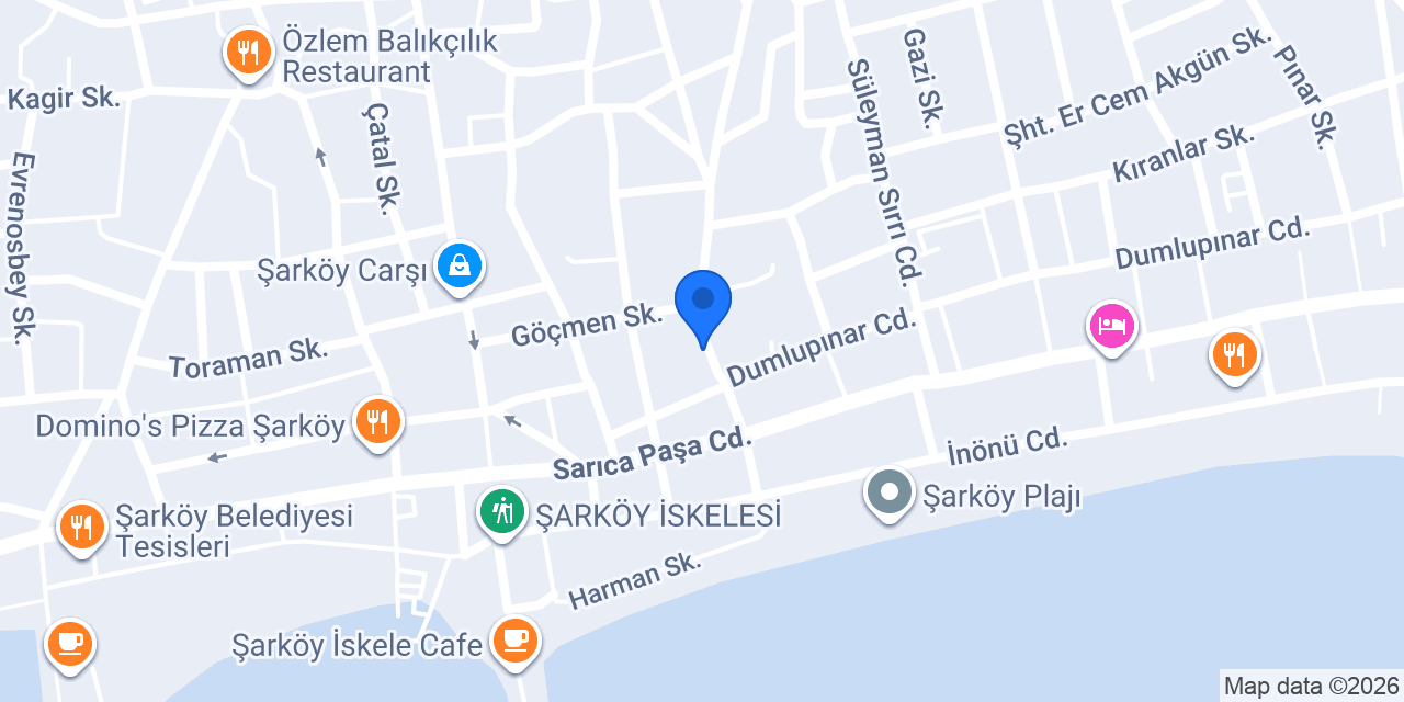 Şarköy Kitabevi konumu