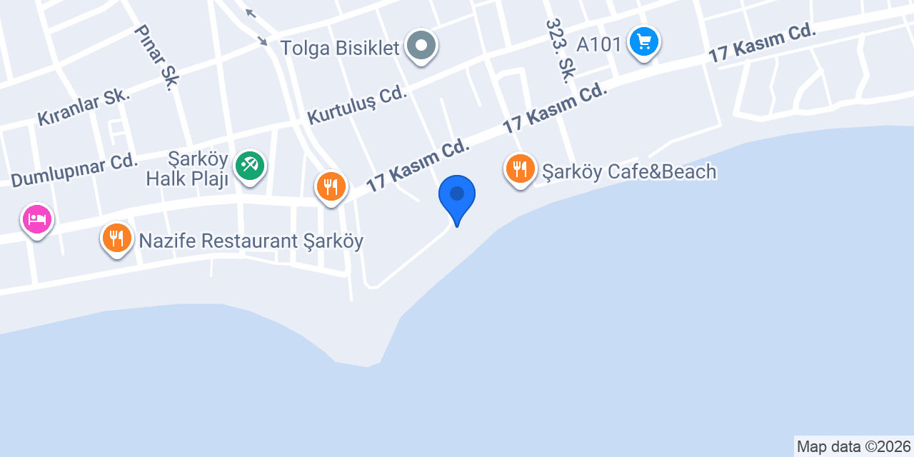 COCO BEACH ŞARKÖY konumu