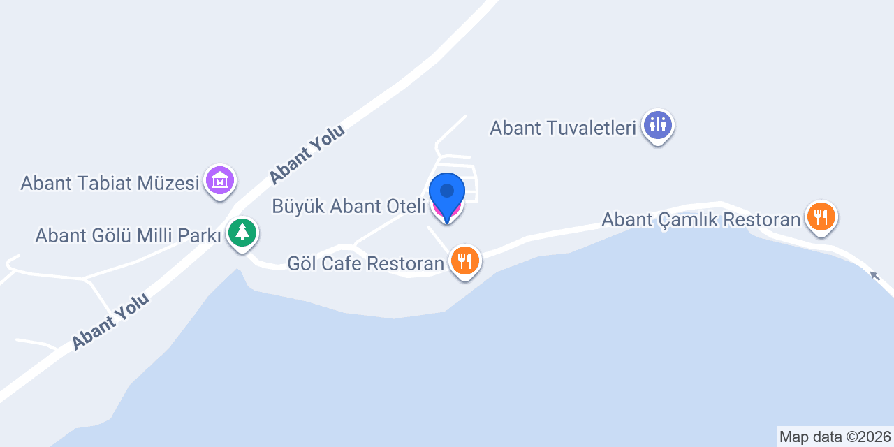 Büyük Abant Oteli konumu