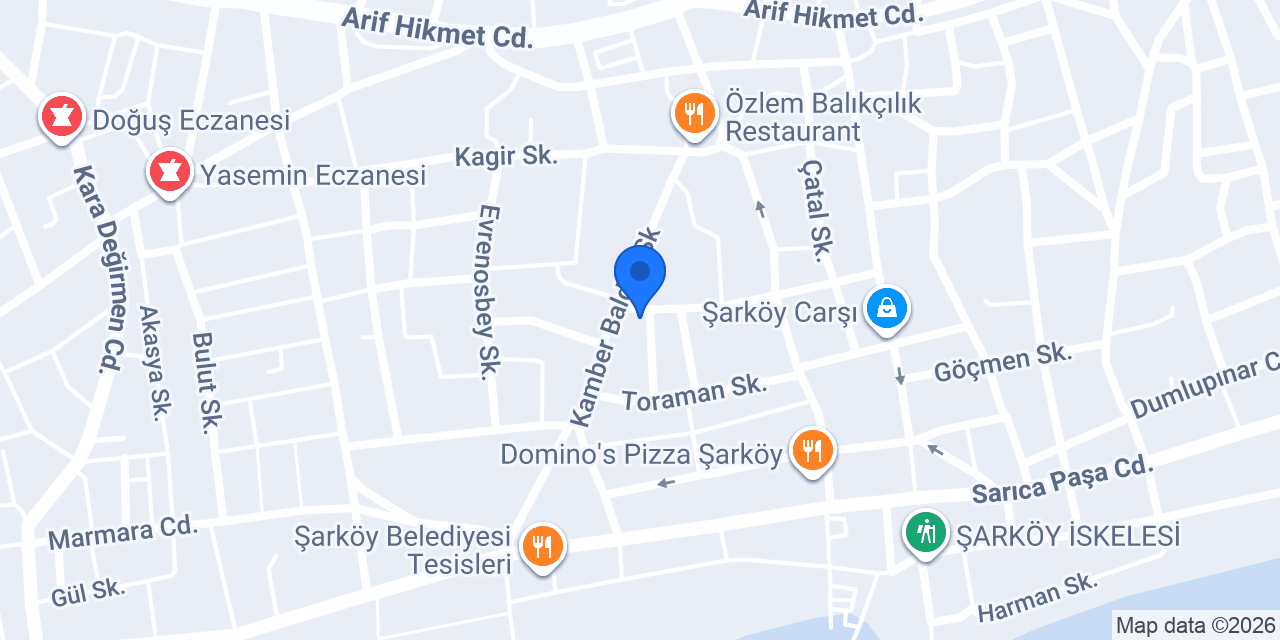 Şarköy gözde premium çiçek atölyesi konumu