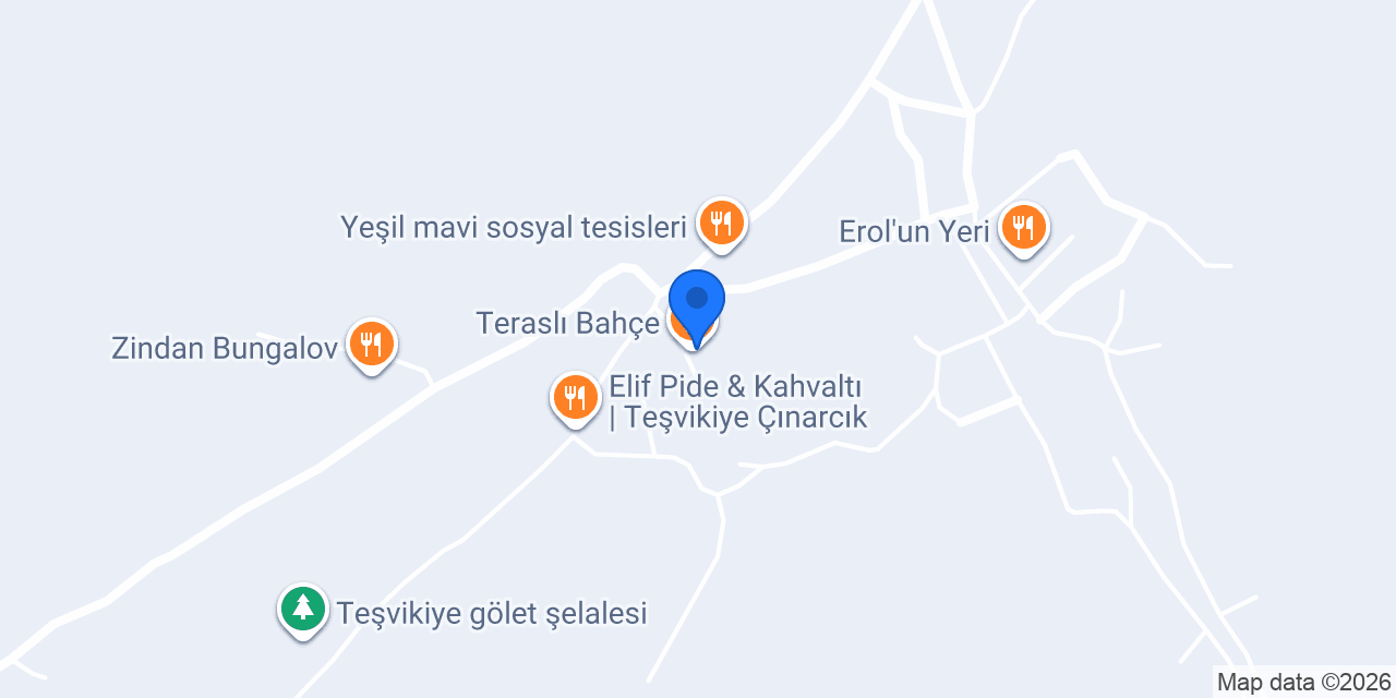 Teraslı Bahçe konumu