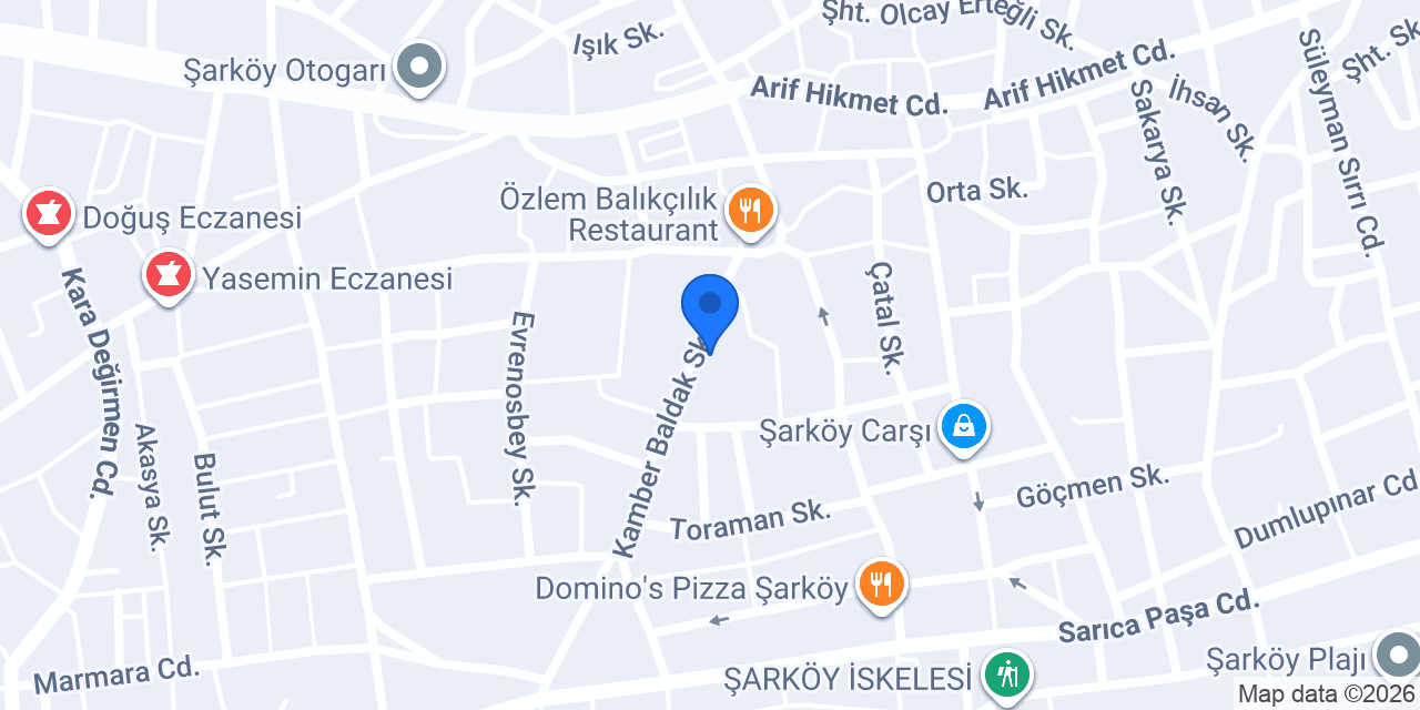 Şarköy Asel çiçek tasarım konumu