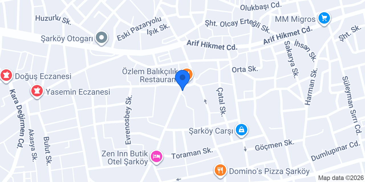 Erikli Su-şarköy Bayi konumu