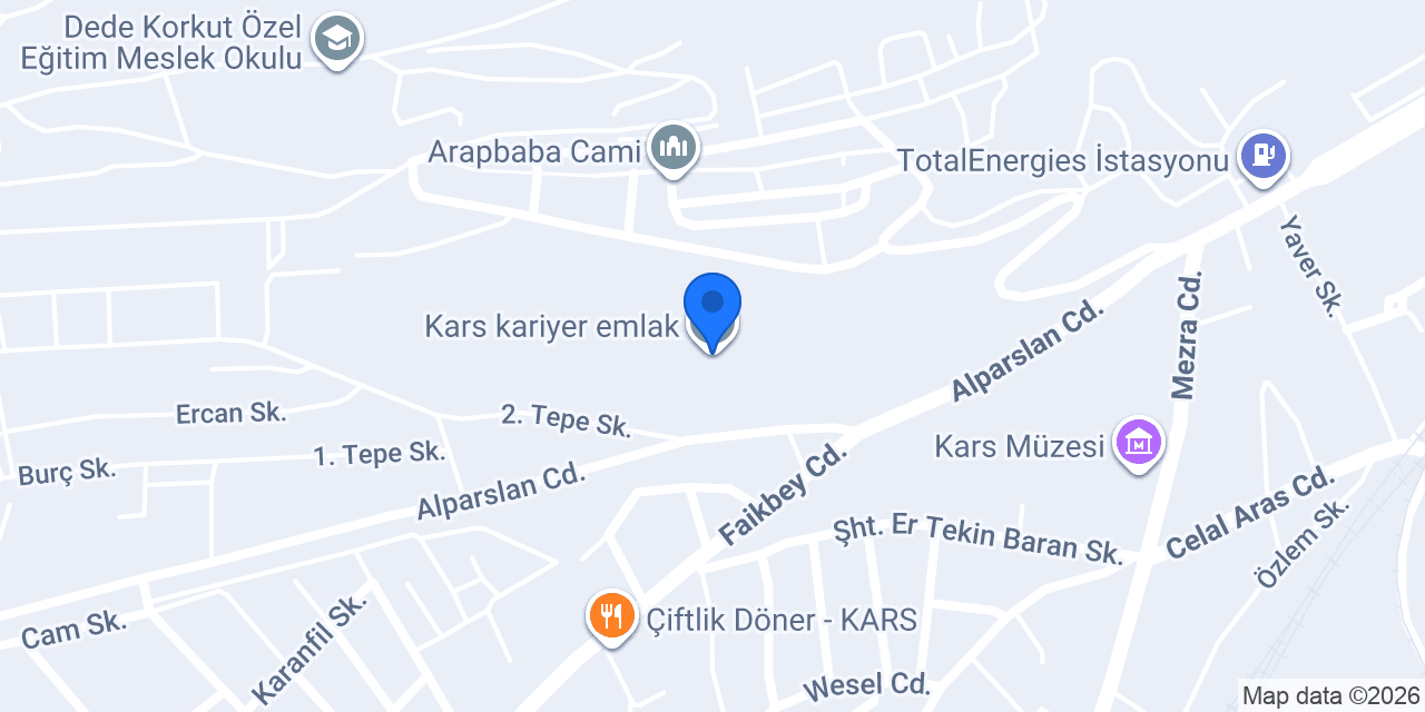 Kars kariyer emlak konumu