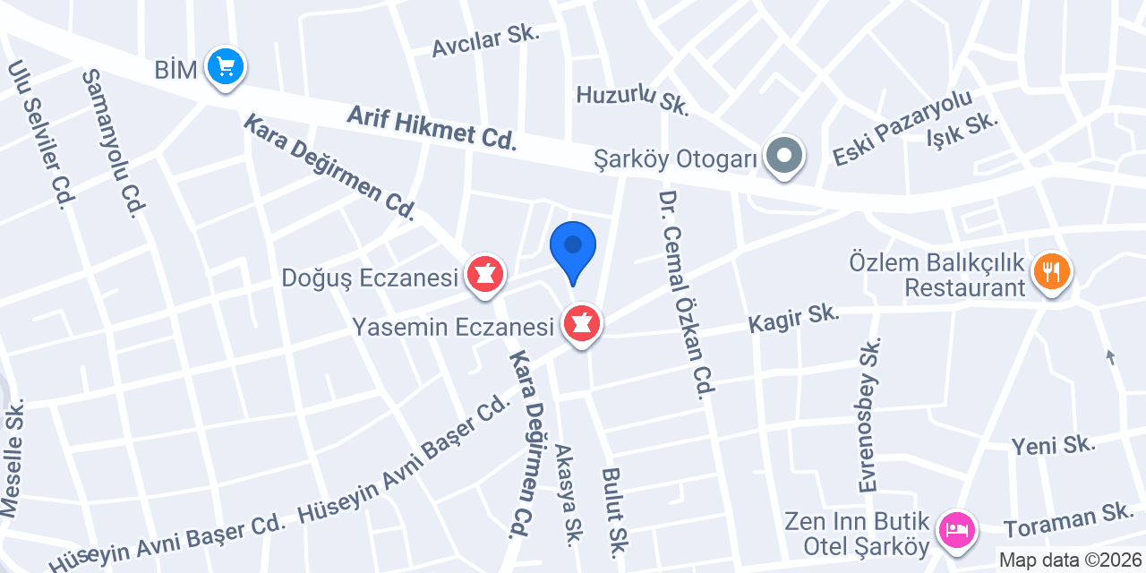 EMİN OTO ŞARKÖY konumu