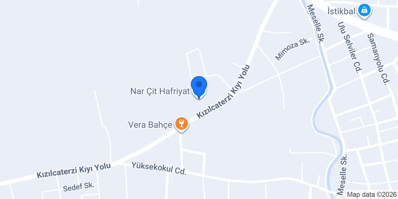 Nar Çit Hafriyat konumu
