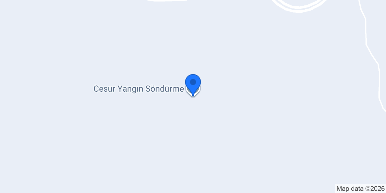 Cesur Yangın Söndürme konumu