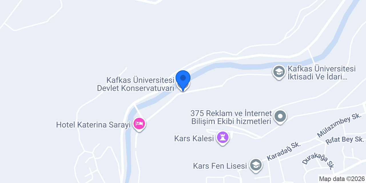 Kafkas Üniversitesi Devlet Konservatuvarı konumu