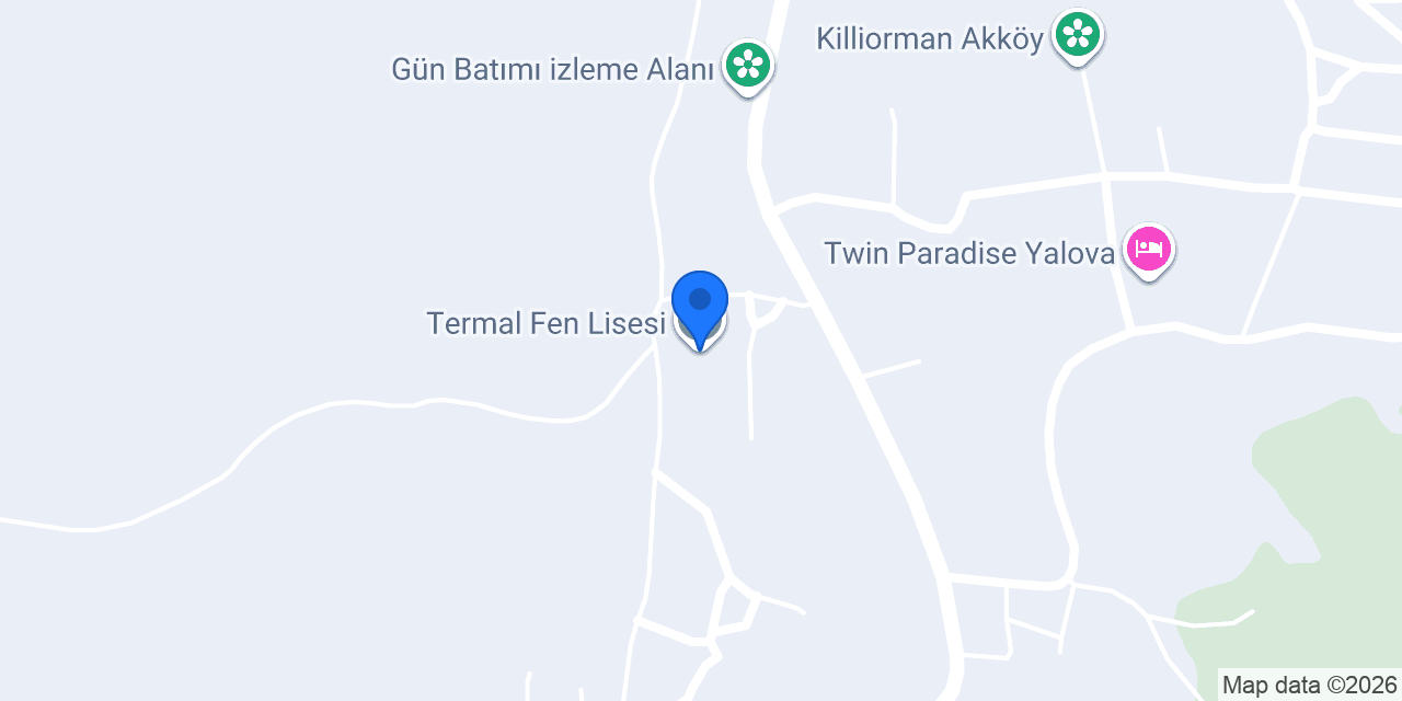 Termal Fen Lisesi konumu