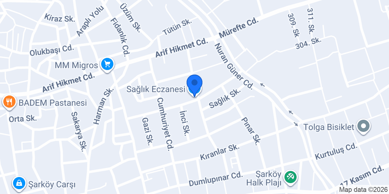 Sağlık Eczanesi konumu