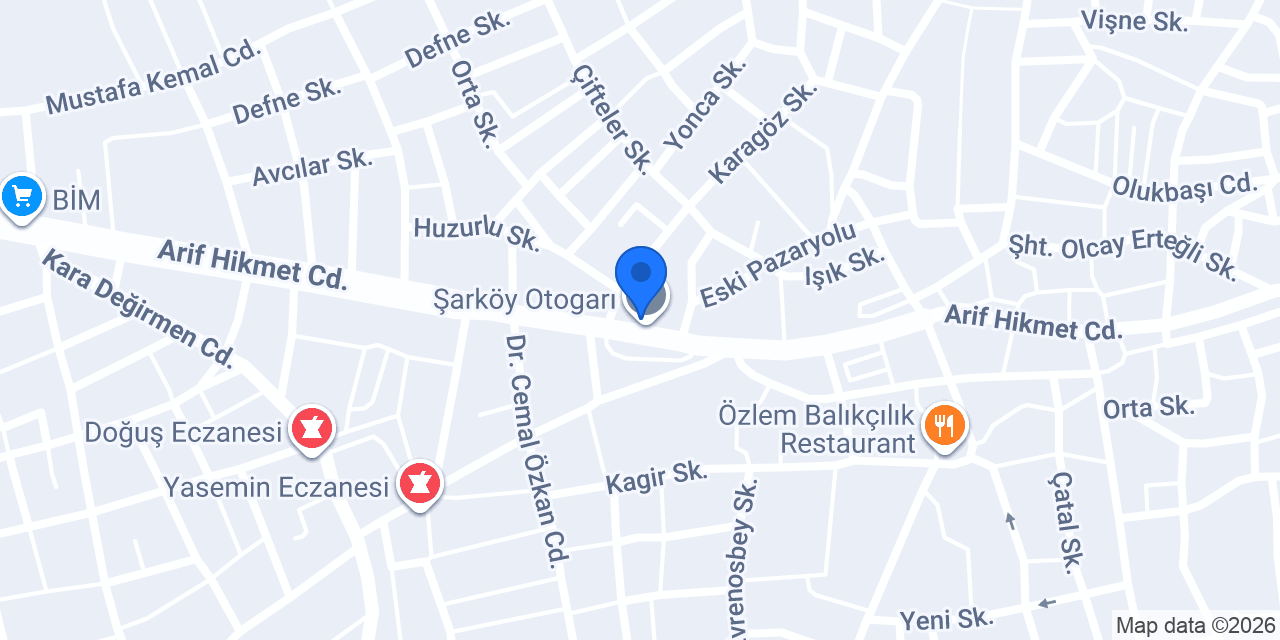 ŞARKÖY PARKE konumu