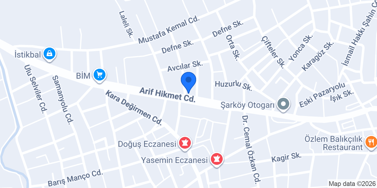 Şarköy Mavi Tekel Sayısal Loto konumu
