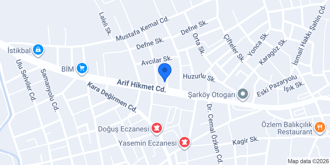 Akın Oto konumu