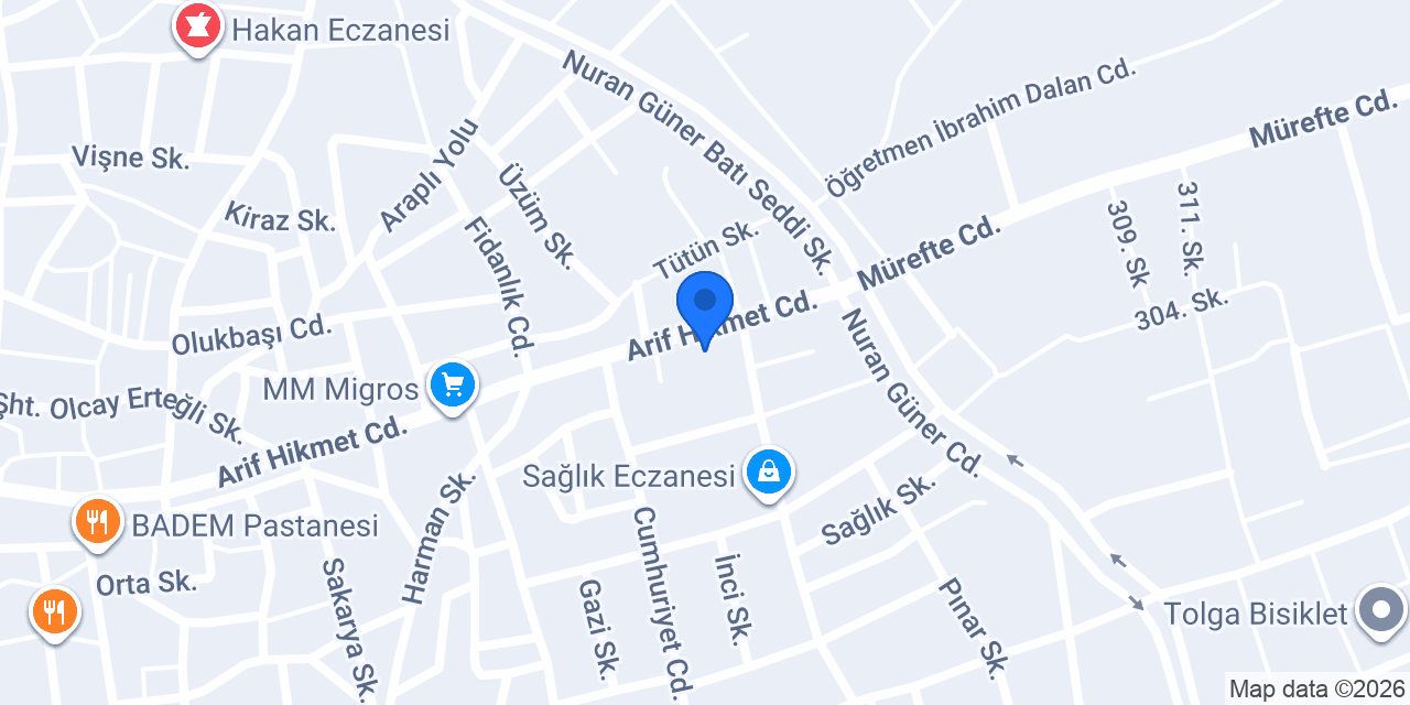 Aras Kargo Şarköy Şubesi konumu
