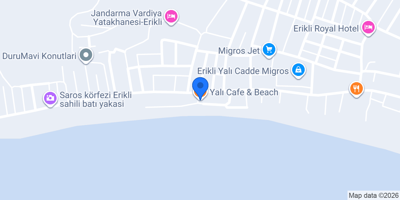 Yalı Cafe & Beach konumu