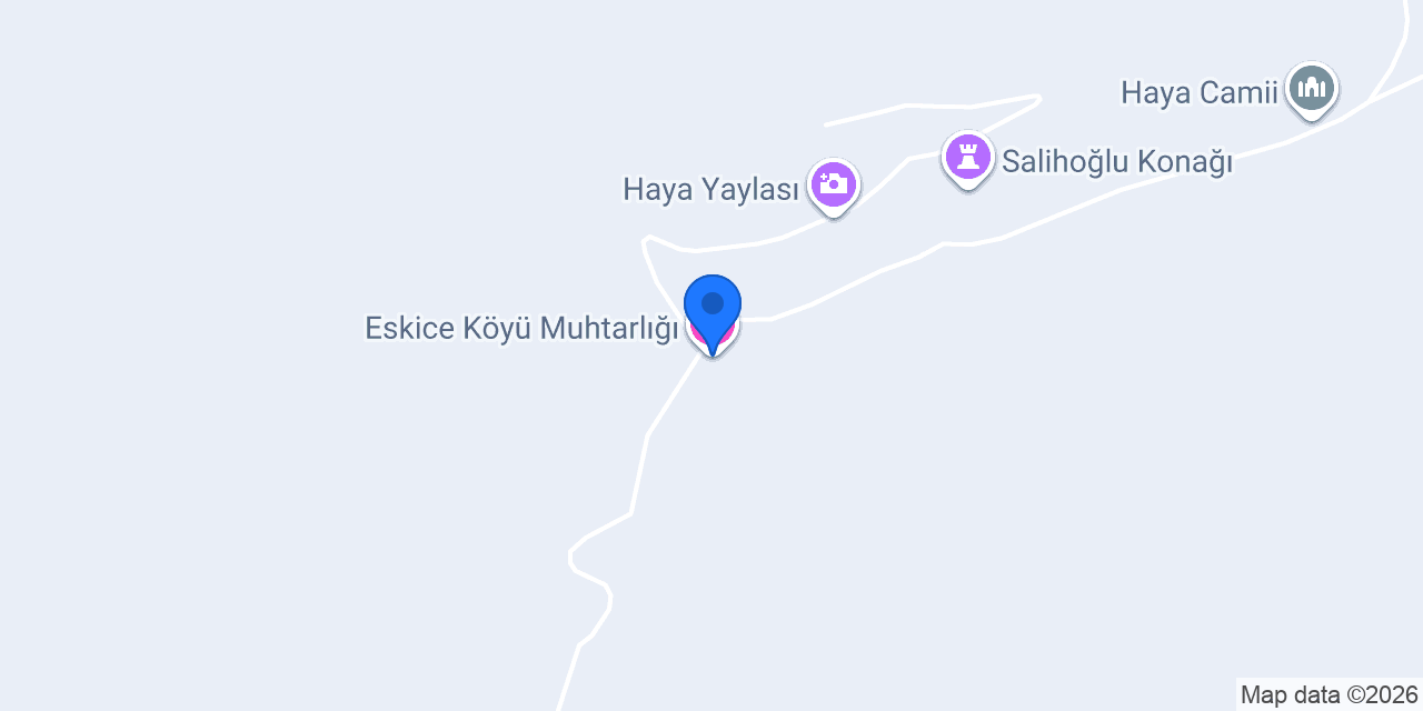 Eskice Köyü Muhtarlığı konumu