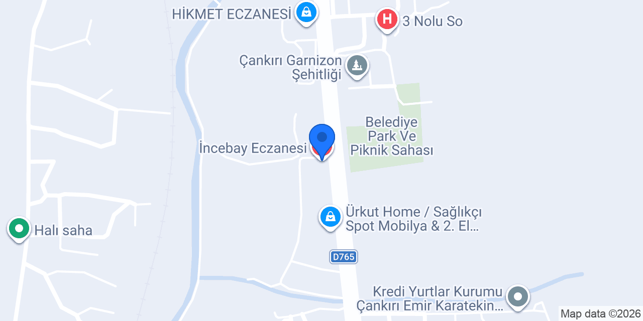 İncebay Eczanesi konumu