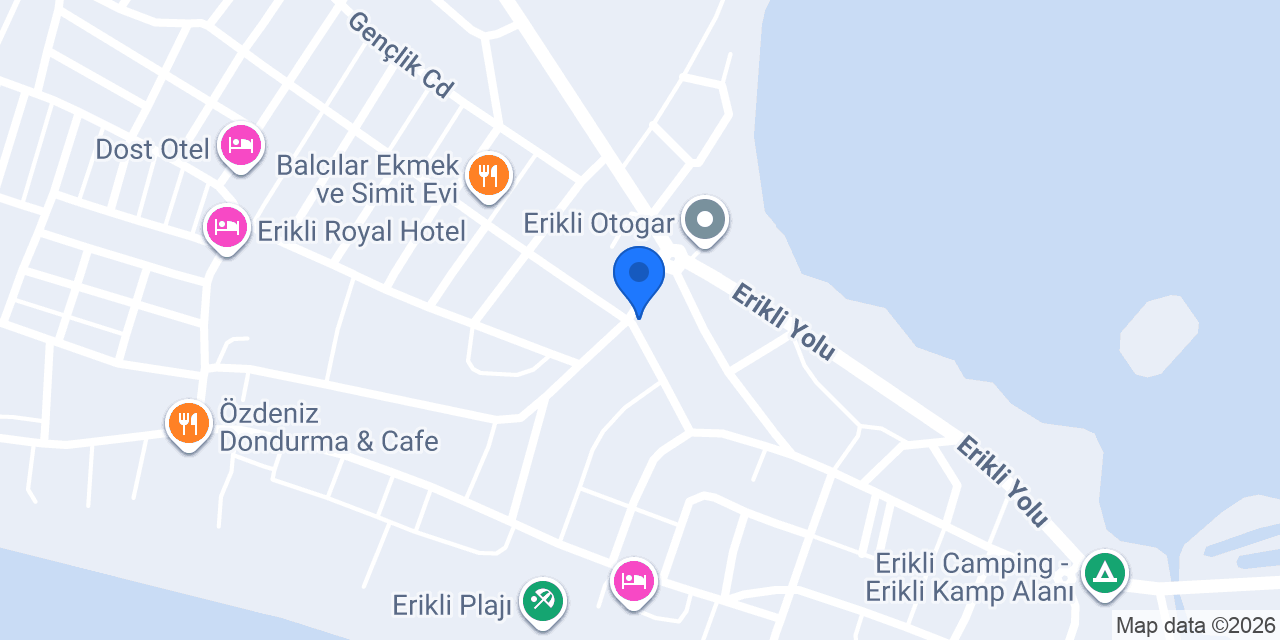 Erikli Elisa Restaurant konumu