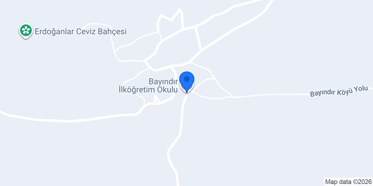Bayındır İlköğretim Okulu konumu