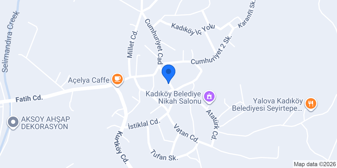 Yalova çift sineması konumu