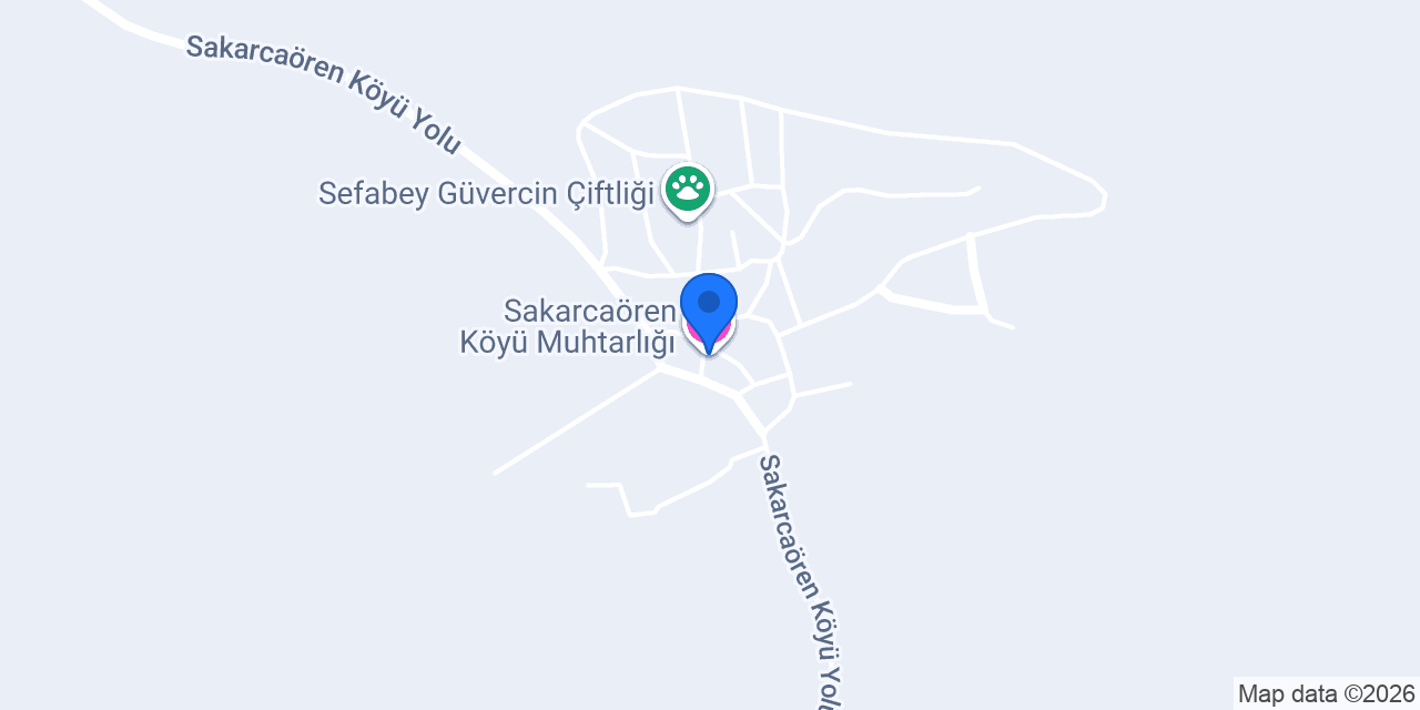 Sakarcaören Köyü Muhtarlığı konumu