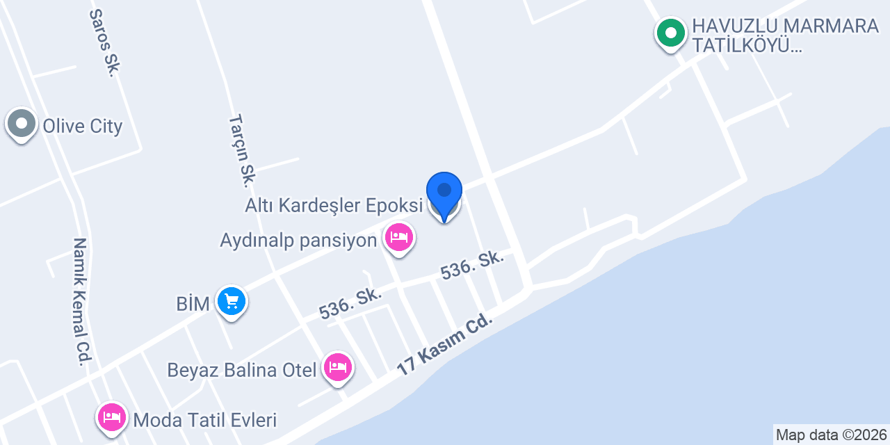 Altı Kardeşler Epoksi konumu