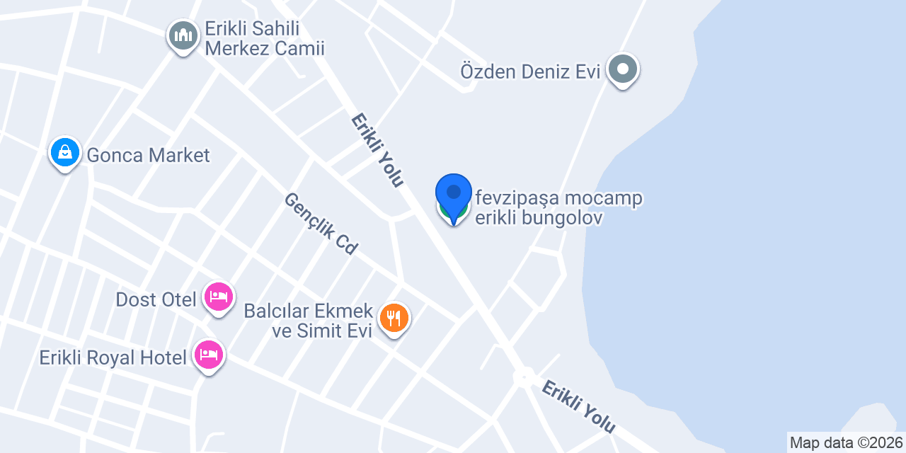 fevzipaşa mocamp erikli bungolov konumu