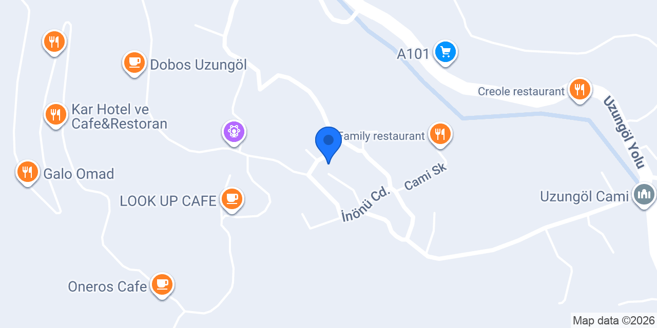 Uzungöl Dilek Pansiyon konumu