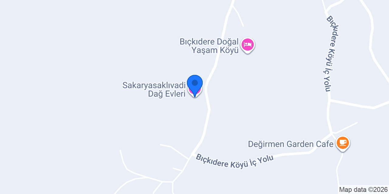 Sakaryasaklıvadi Dağ Evleri konumu