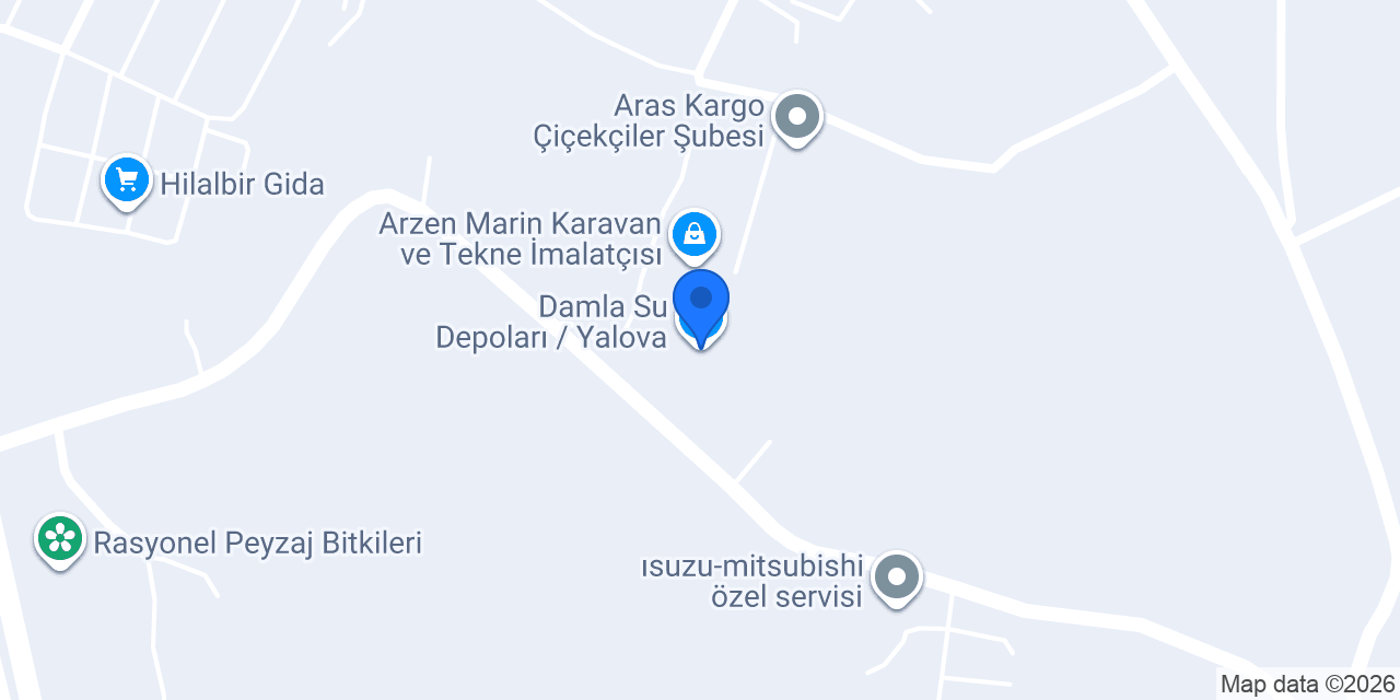 Damla Su Depoları / Yalova konumu