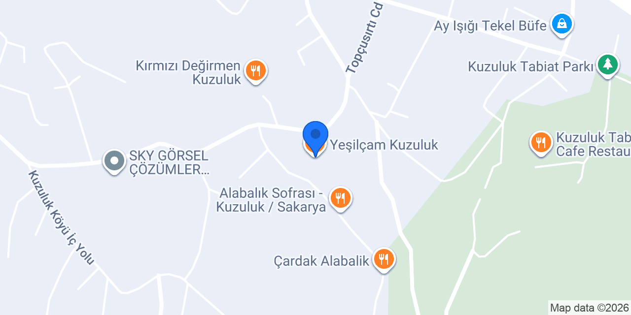 Yeşilçam Kuzuluk konumu