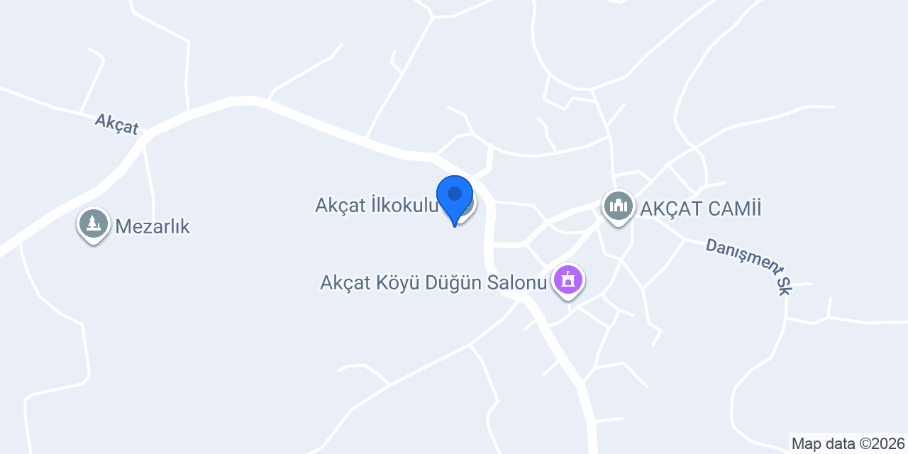 Akçat İlkokulu konumu