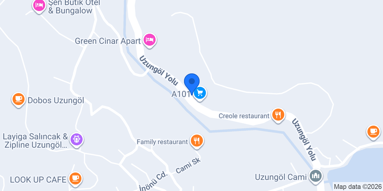 Gül Pansiyon Uzungöl konumu