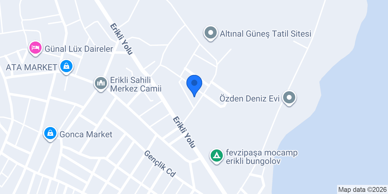 Ilıcalı Apart Otel konumu
