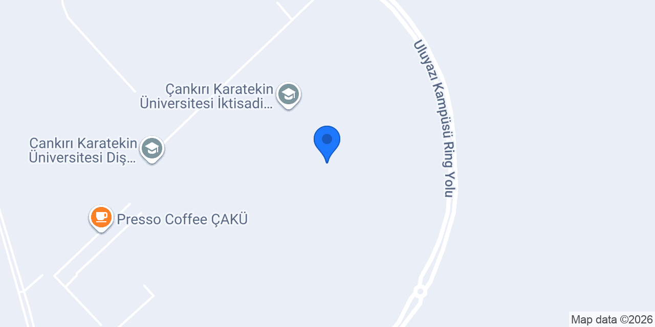 Çankırı Karatekin Üniversitesi Kütüphanesi konumu