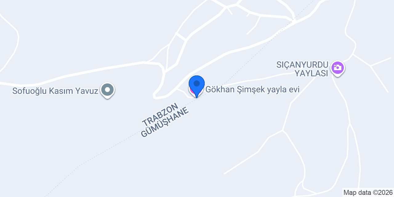 Gökhan Şimşek yayla evi konumu